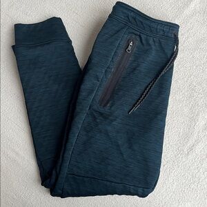 American Eagle Outfitters Men's Black and Blue Joggers